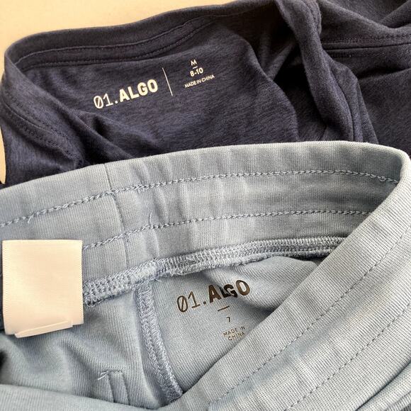 01.Algo Keep Going Performance Tee and Jogger Outfit - Blue - 7/8 - Picture 2 of 14